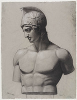 KT 1205
<br/>
Academische studie naar een tors met helm
<br/>
<em>Bastert, Nicolaas (1854-1939)</em>